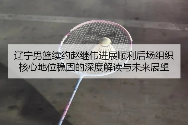 辽宁男篮续约赵继伟进展顺利后场组织核心地位稳固的深度解读与未来展望